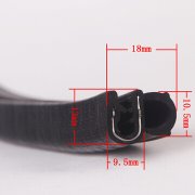 rubber seal strip with metal insert